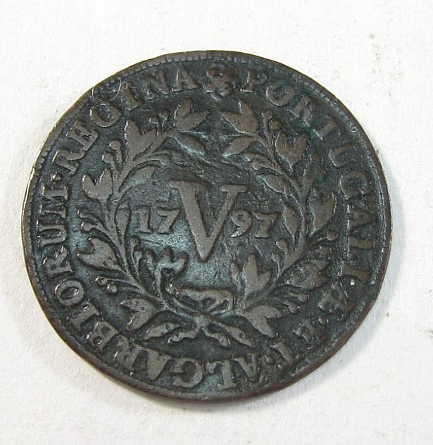 1797 PORTUGAL AZORES - 5 Reis - Maria - KM-305 1797 PORTUGAL AZORES - 5 Reis - Maria - KM-305
