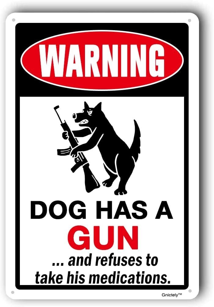 Humorous Beware of Dog Sign - \ Humorous Beware of Dog Sign - \