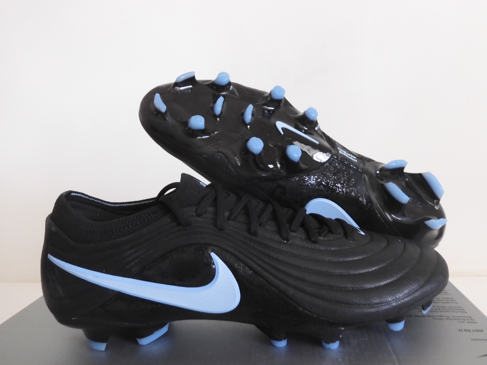 Nike Tiempo Maestro Elite FG Black-Ice Blue Mens Sz 7 [HQ3157-040]