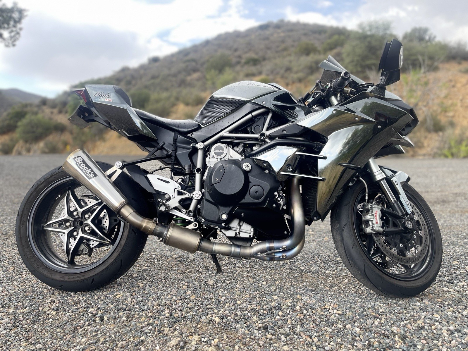 Ninja H2 Custom Full Exhaust / Brock’s Alien Head – $1,500 OBO