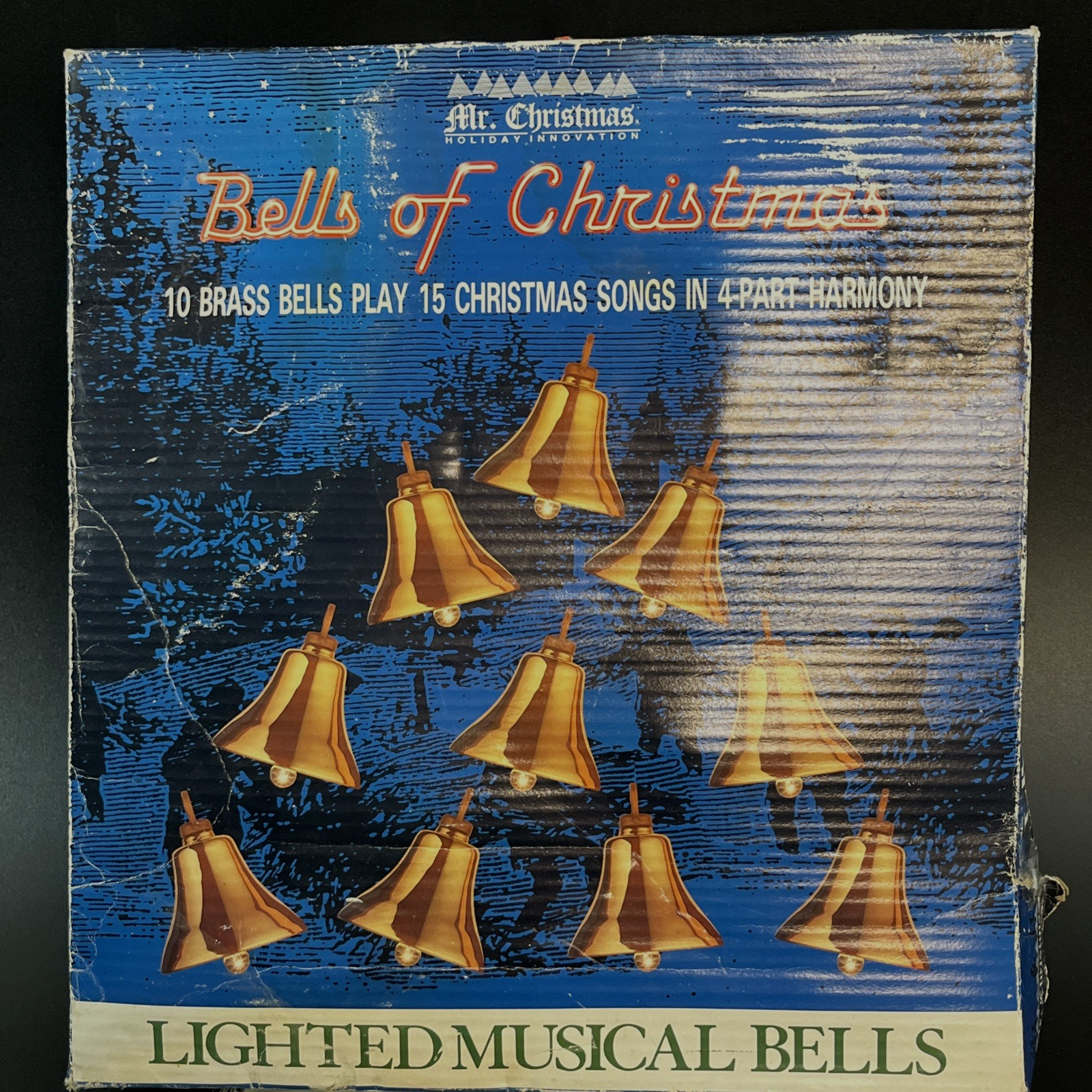 VTG 1991 Mr. Christmas Bells Of Christmas Lighted Musical Bells Plays 15 Carols VTG 1991 Mr. Christmas Bells Of Christmas Lighted Musical Bells Plays 15 Carols