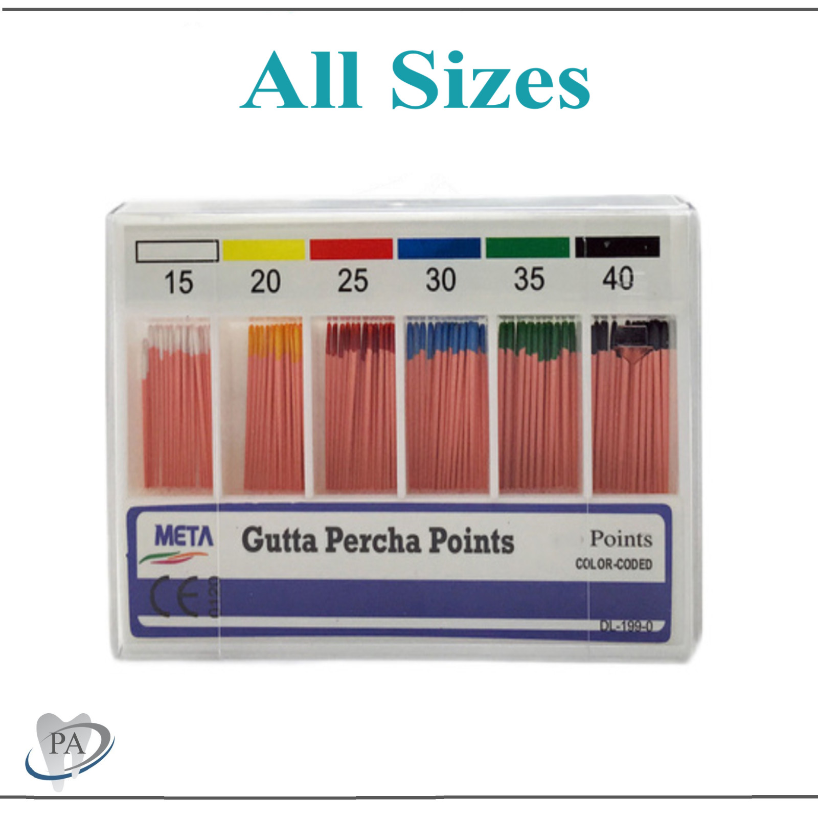 GUTTA PERCHA POINTS Taper 0.4 or 0.6, or Standart Taper, All Sizes Dental Meta GUTTA PERCHA POINTS Taper 0.4 or 0.6, or Standart Taper, All Sizes Dental Meta