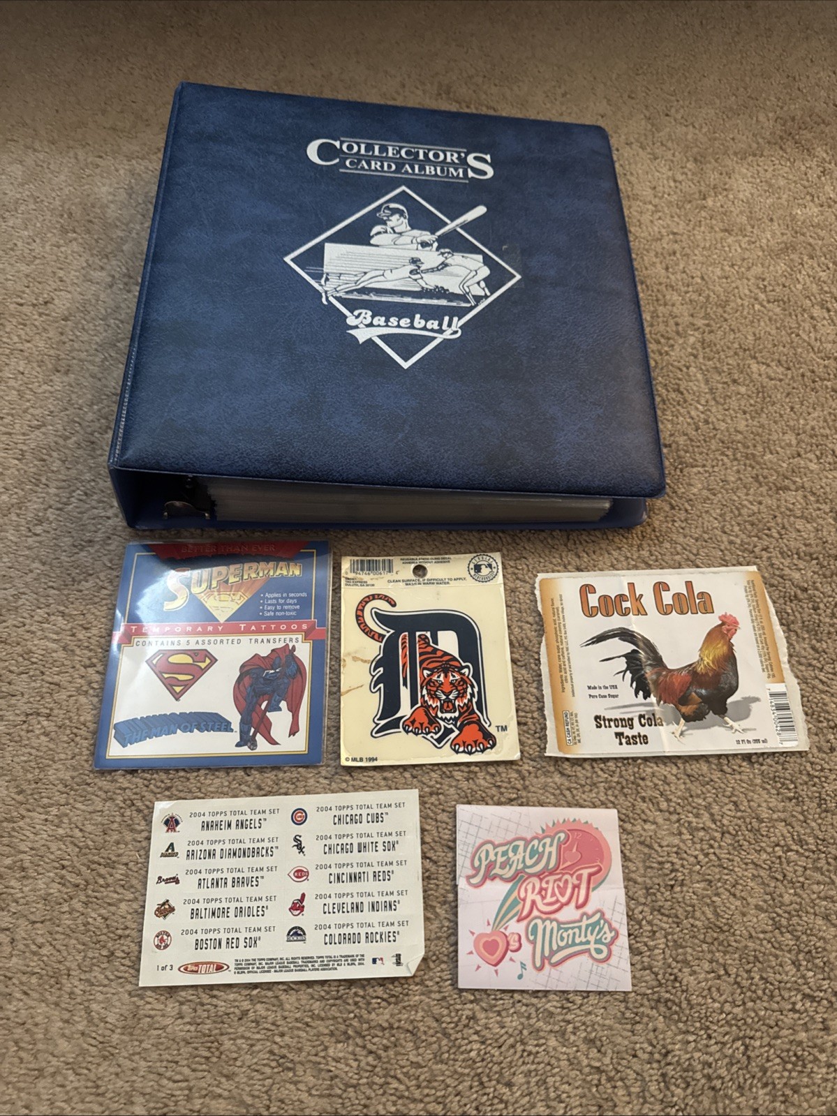 Huge 400 Sticker Decal Temporary Tattoo Lot Collection in Album and Pages