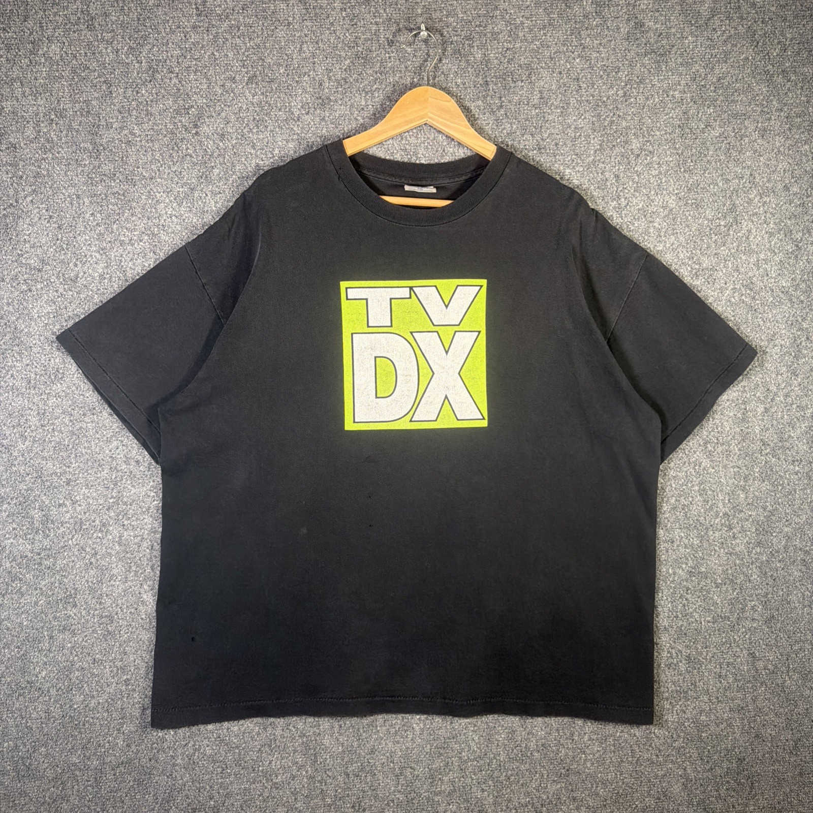 Vintage D Generation X Shirt 2XL Black 90s TV DX WWF Wrestling Faded WWE USA