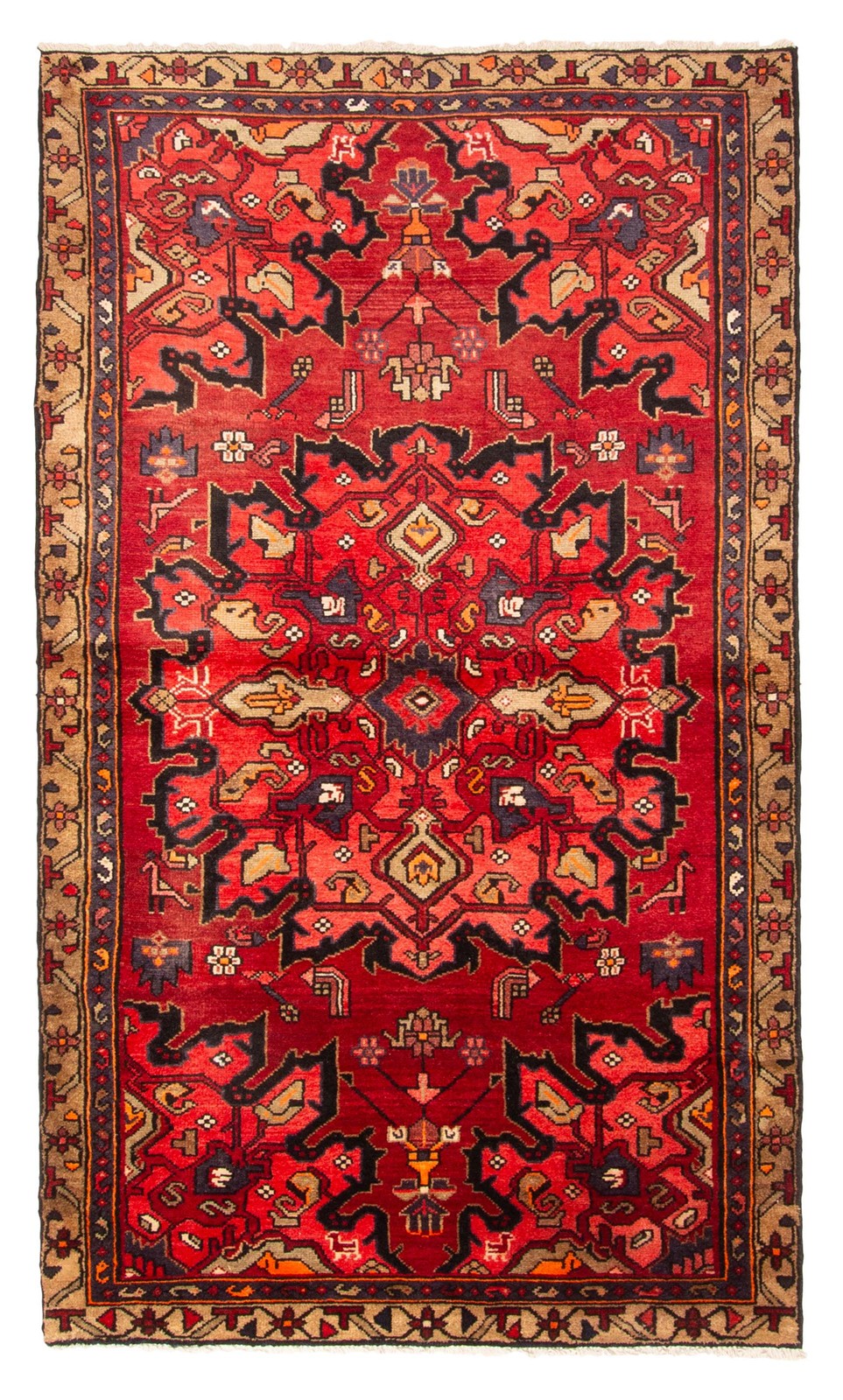 Vintage Hand-Knotted Area Rug 3\'11\