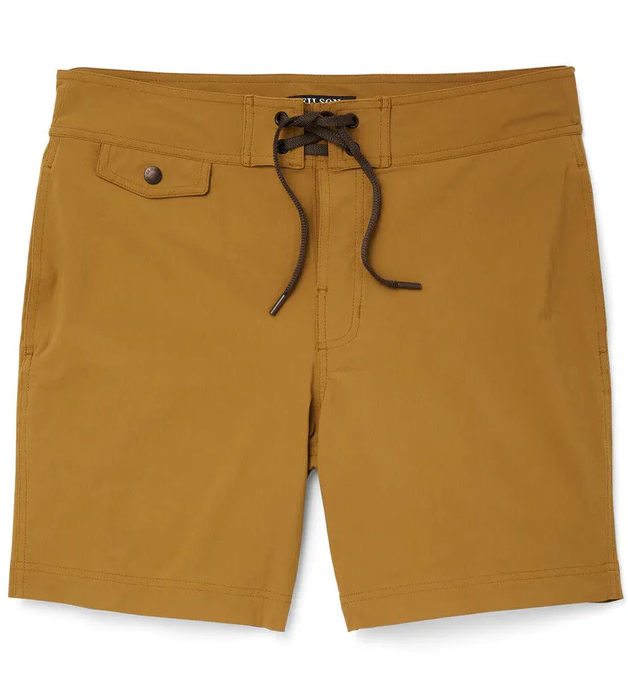 Filson Glacier Bay Trunks New Dark Burlap Quick Dry Stretch 7.5