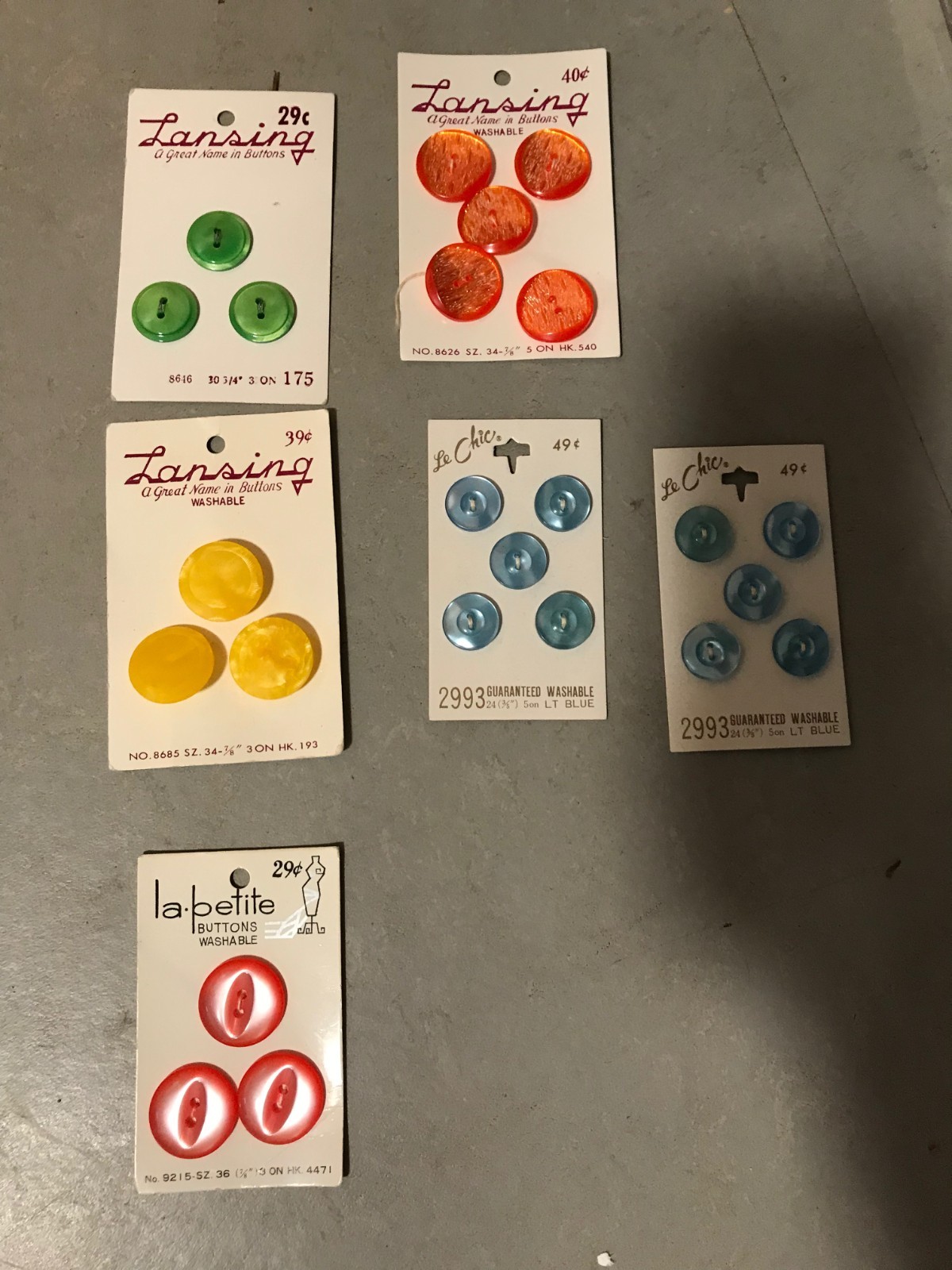 Vintage 60\'s & 70\'s Lot of 25+ packs of New Metal Zippers, Bias Tape, Buttons Vintage 60\'s & 70\'s Lot of 25+ packs of New Metal Zippers, Bias Tape, Buttons