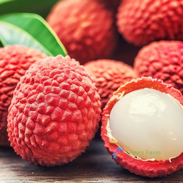 5 Seeds Lychee Litchi Chinensis Juicy Delicious Nutritious Guangdong Sweet Fruit