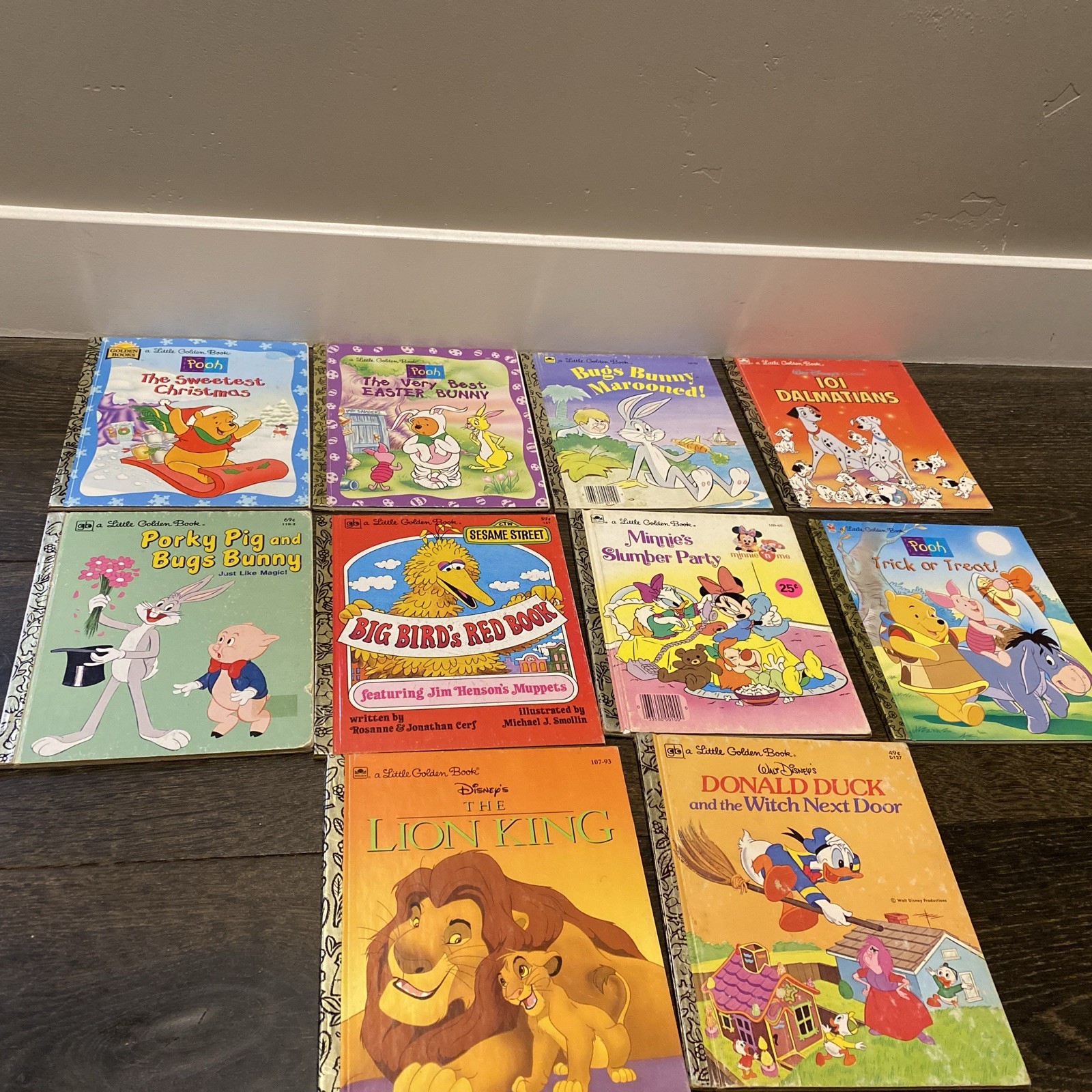 Vintage Children’s Books Little Golden Book Lot Of 10