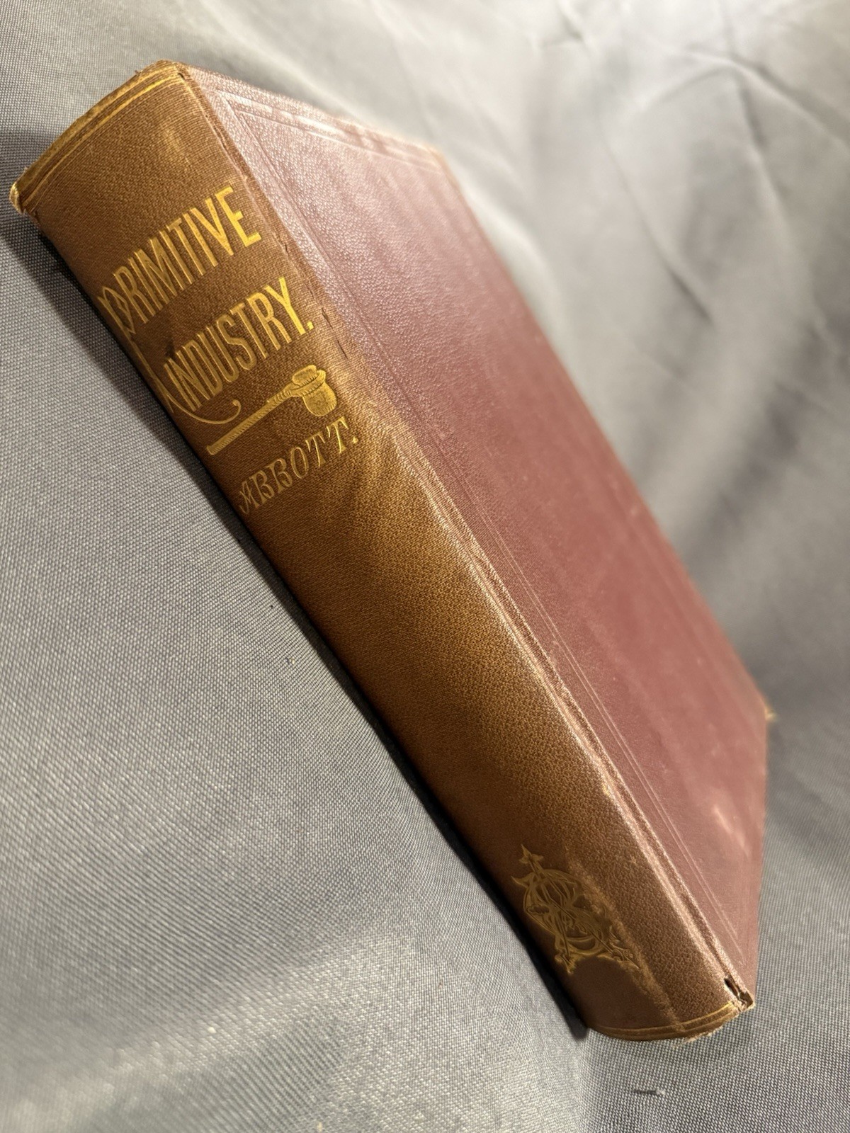 Rare Antique Native American History Book Primitive Industry Charles Abbott 1881
