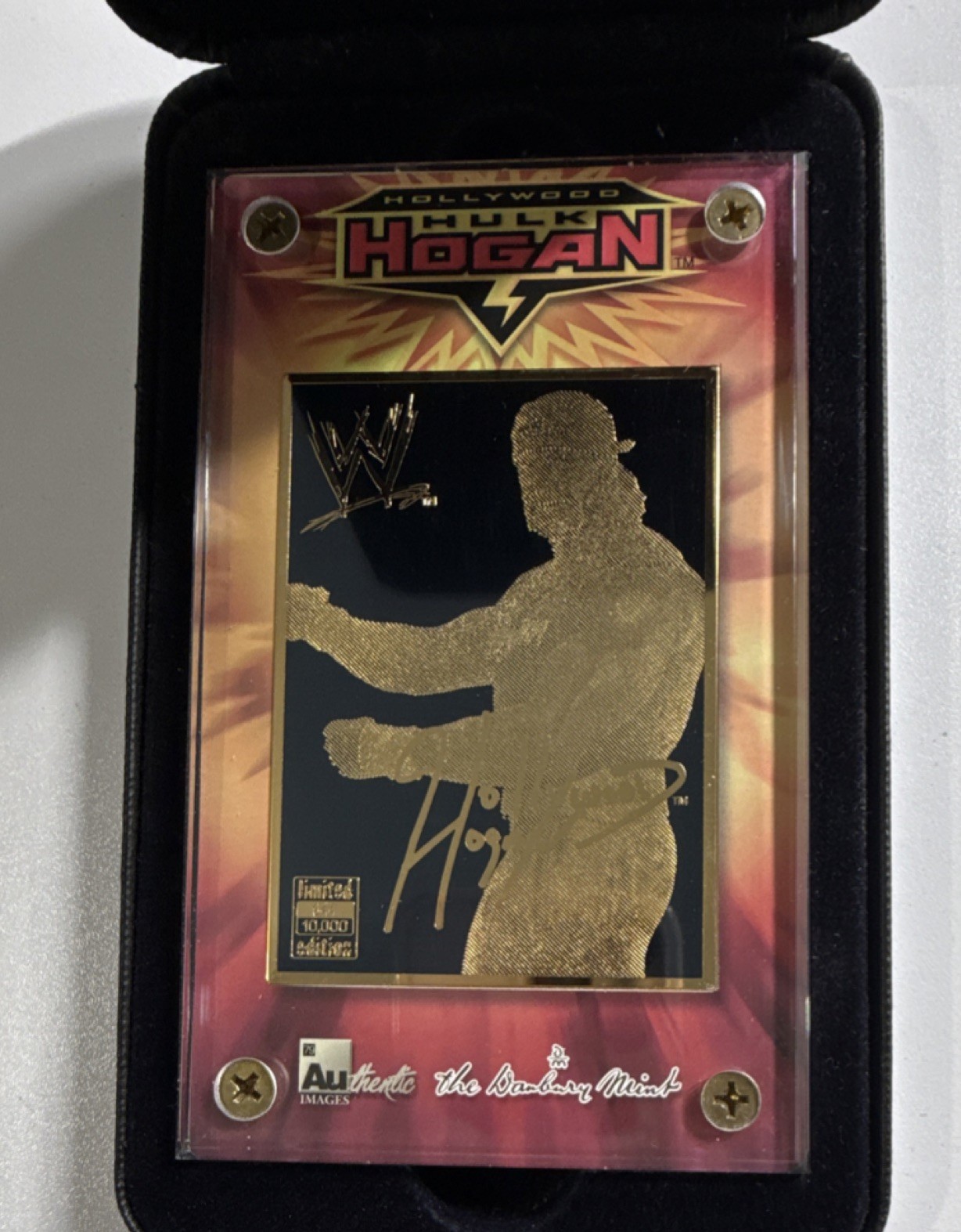 Authentic Images WWE Hollywood Hulk Hogan Plaque w/ COA WrestleMania X8 Authentic Images WWE Hollywood Hulk Hogan Plaque w/ COA WrestleMania X8