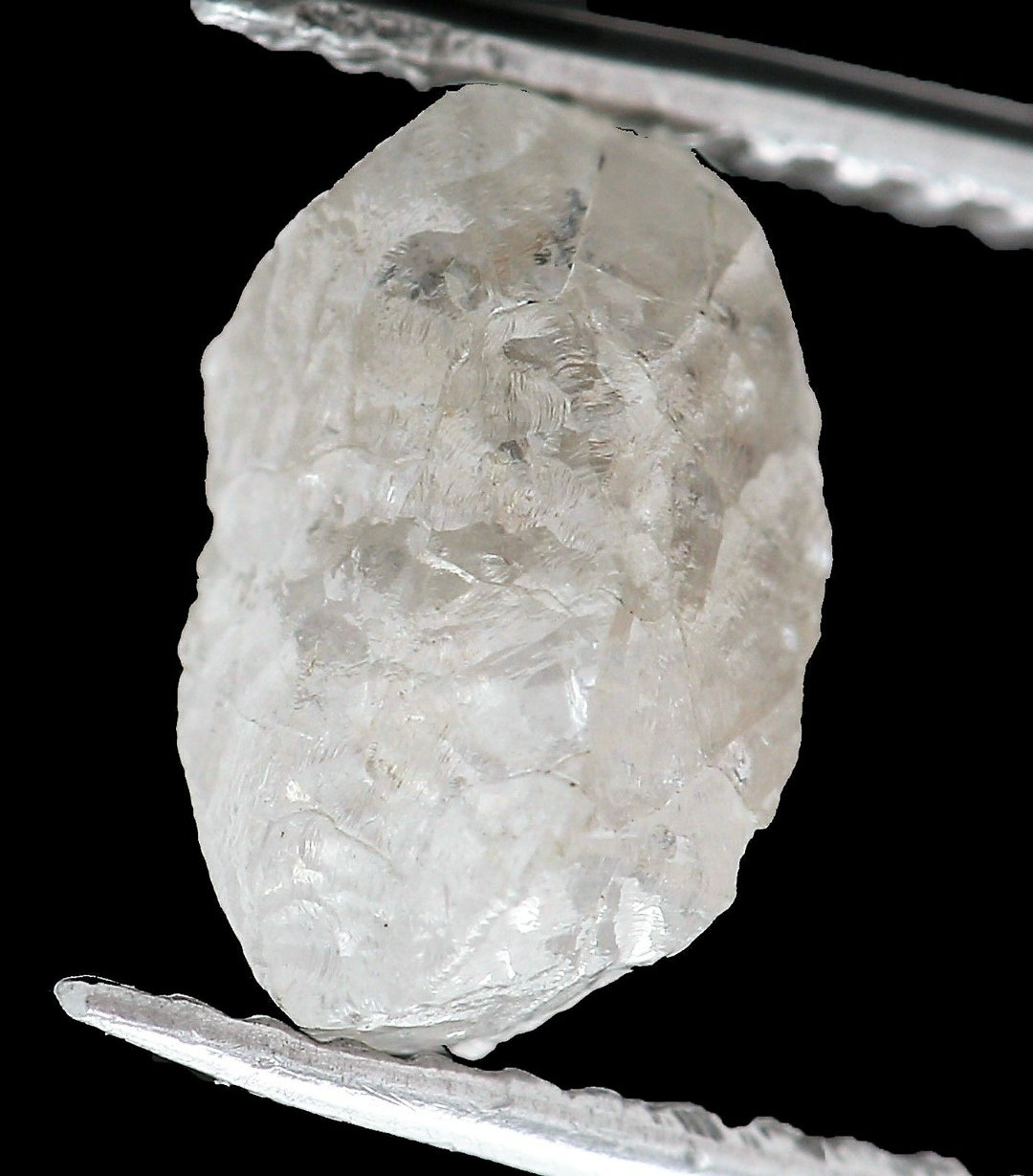 3ct SILVER WHITE DIAMOND ROUGH FACET GEM CANADA NATURAL AUTHENTIC UNCUT RAW NICE