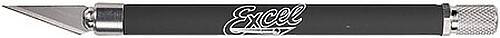 Excel K18 Grip-On Knife (Black) with Safety Cap - Hobby and Model Cutting Knife