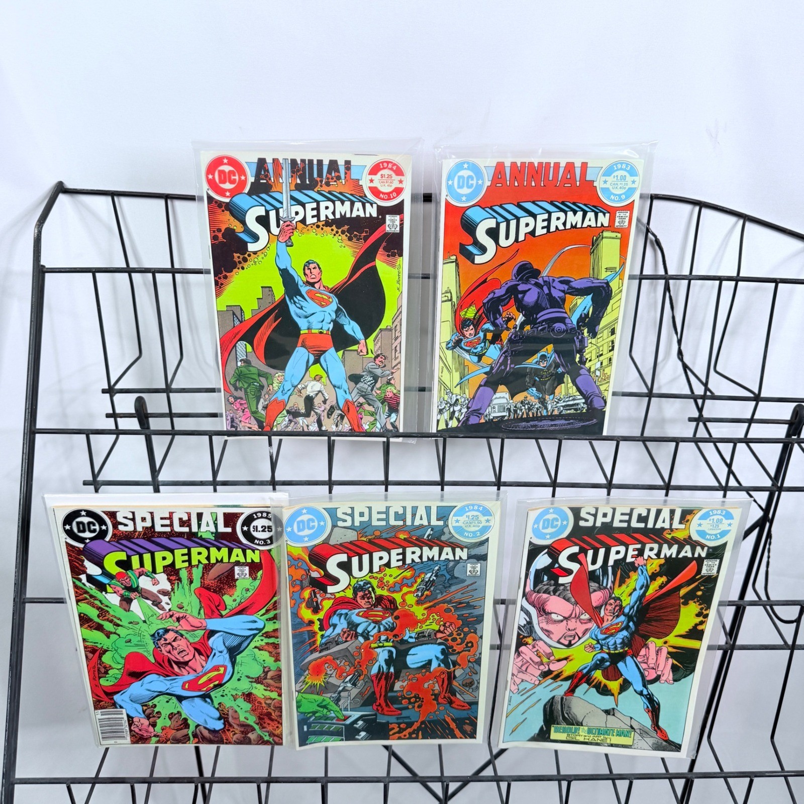 Superman Annual 9 10 & Special 1 2 3 lot DC Comics Bronze Age 1983-1985 Superman Annual 9 10 & Special 1 2 3 lot DC Comics Bronze Age 1983-1985