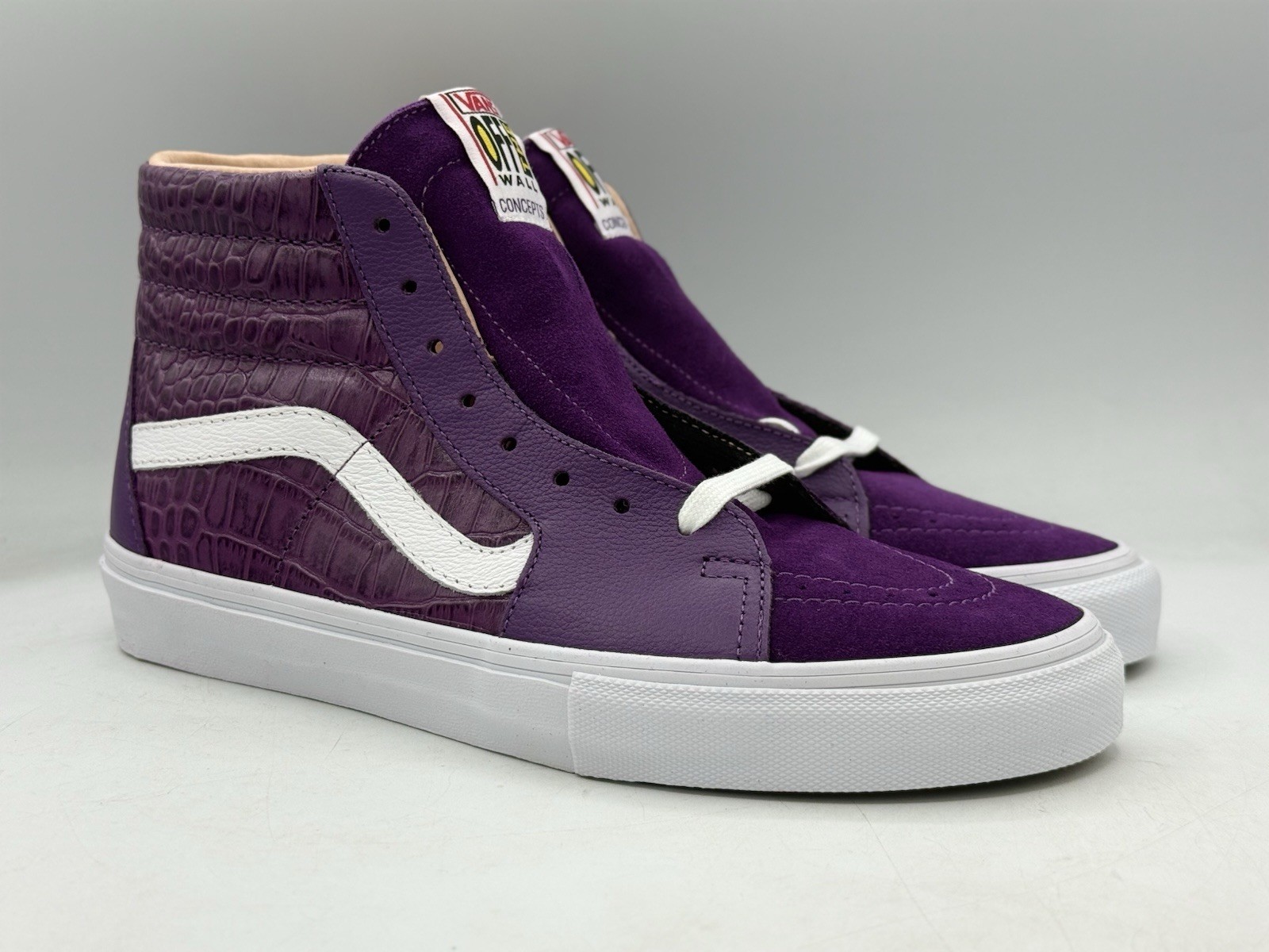 Vans x Concepts Sk8-Hi S Purple Croc Embossed Leather Shoes Men’s Size 10 Vans x Concepts Sk8-Hi S Purple Croc Embossed Leather Shoes Men’s Size 10