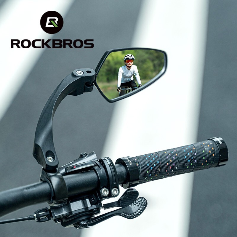 ROCKBROS Bicycle Mirror Rhombus One Pair Handlebar Rear View Mirror Adjustable ROCKBROS Bicycle Mirror Rhombus One Pair Handlebar Rear View Mirror Adjustable