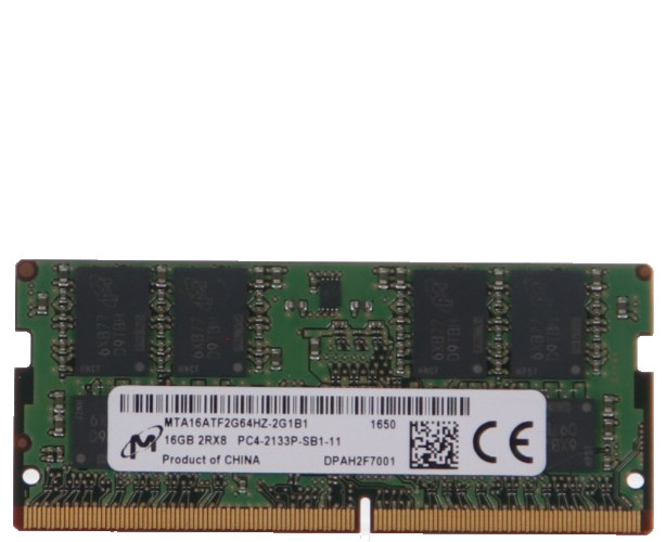 Micron 16GB DDR4 2133MHz PC4-2133P SODIMM Laptop RAM MTA16ATF2G64HZ-2G1B1 Micron 16GB DDR4 2133MHz PC4-2133P SODIMM Laptop RAM MTA16ATF2G64HZ-2G1B1