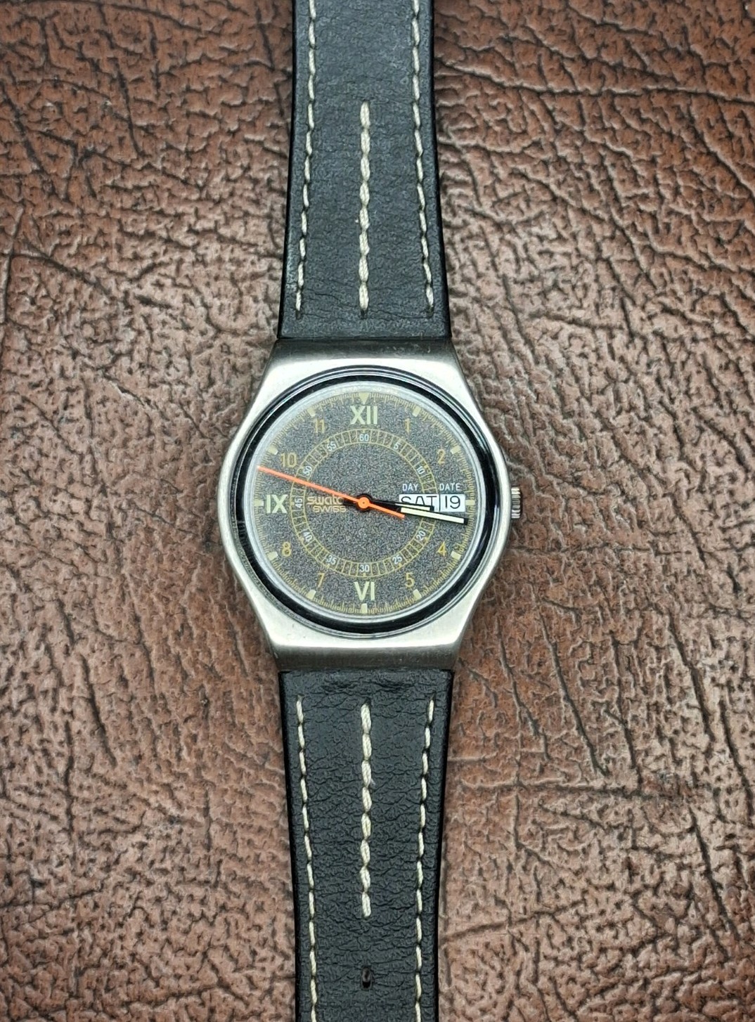 Vintage 1988 Swatch Gent Tiger Moth GX701 Vintage 1988 Swatch Gent Tiger Moth GX701