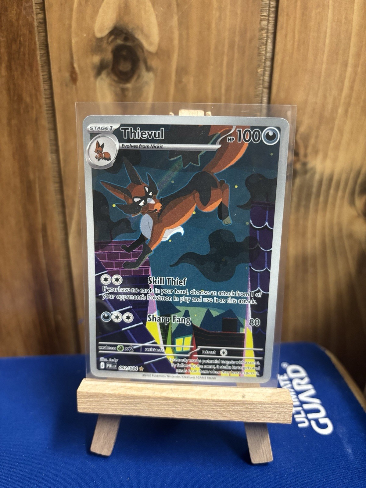 Thievul 092/084 M5: Pitch Black Illustration Rare Pokemon TCG English Prerelease Thievul 092/084 M5: Pitch Black Illustration Rare Pokemon TCG English Prerelease
