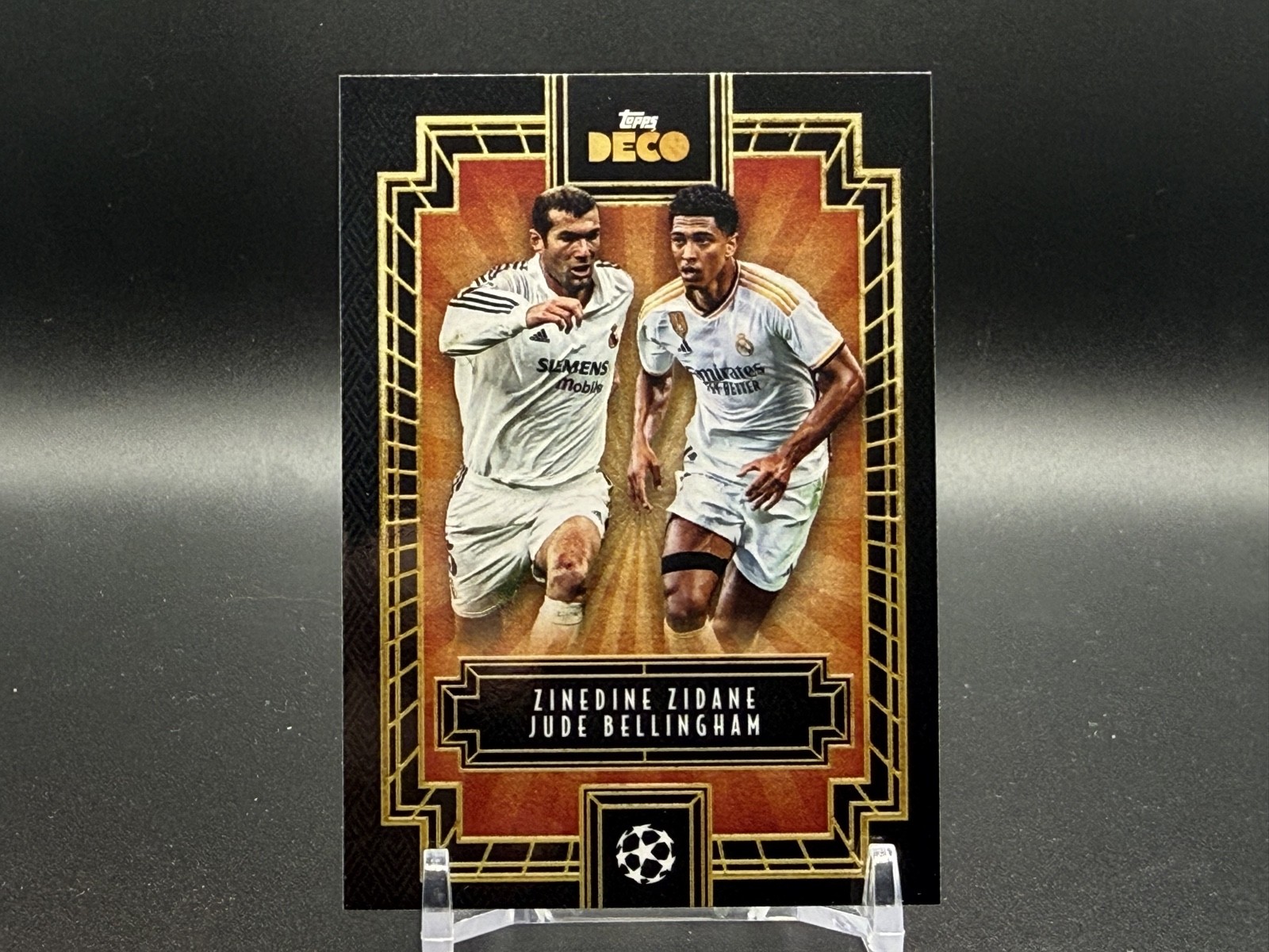 2023-24 Topps Deco UEFA Club - Then & Now Zinedine Zidane, Jude Bellingham 2023-24 Topps Deco UEFA Club - Then & Now Zinedine Zidane, Jude Bellingham