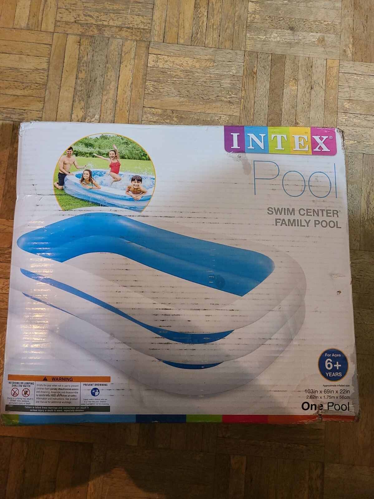 Intex 58484EP 120in x 72in x 22in Swim Center Family Inflatable Pool Intex 58484EP 120in x 72in x 22in Swim Center Family Inflatable Pool
