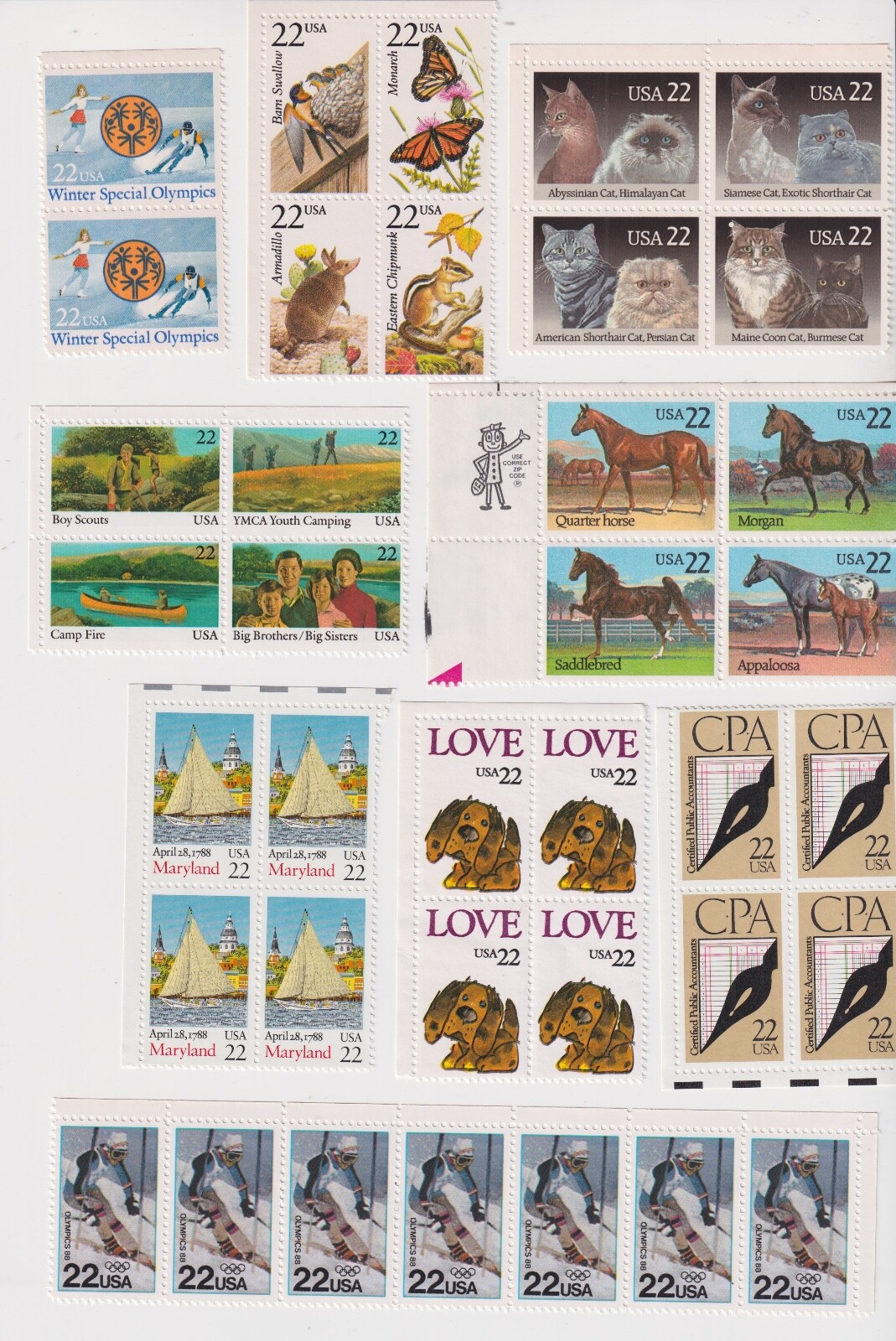 US DISCOUNT POSTAGE 100 x FIRST CLASS LETTER RATE IN THREE STAMP COMBINATIONS US DISCOUNT POSTAGE 100 x FIRST CLASS LETTER RATE IN THREE STAMP COMBINATIONS