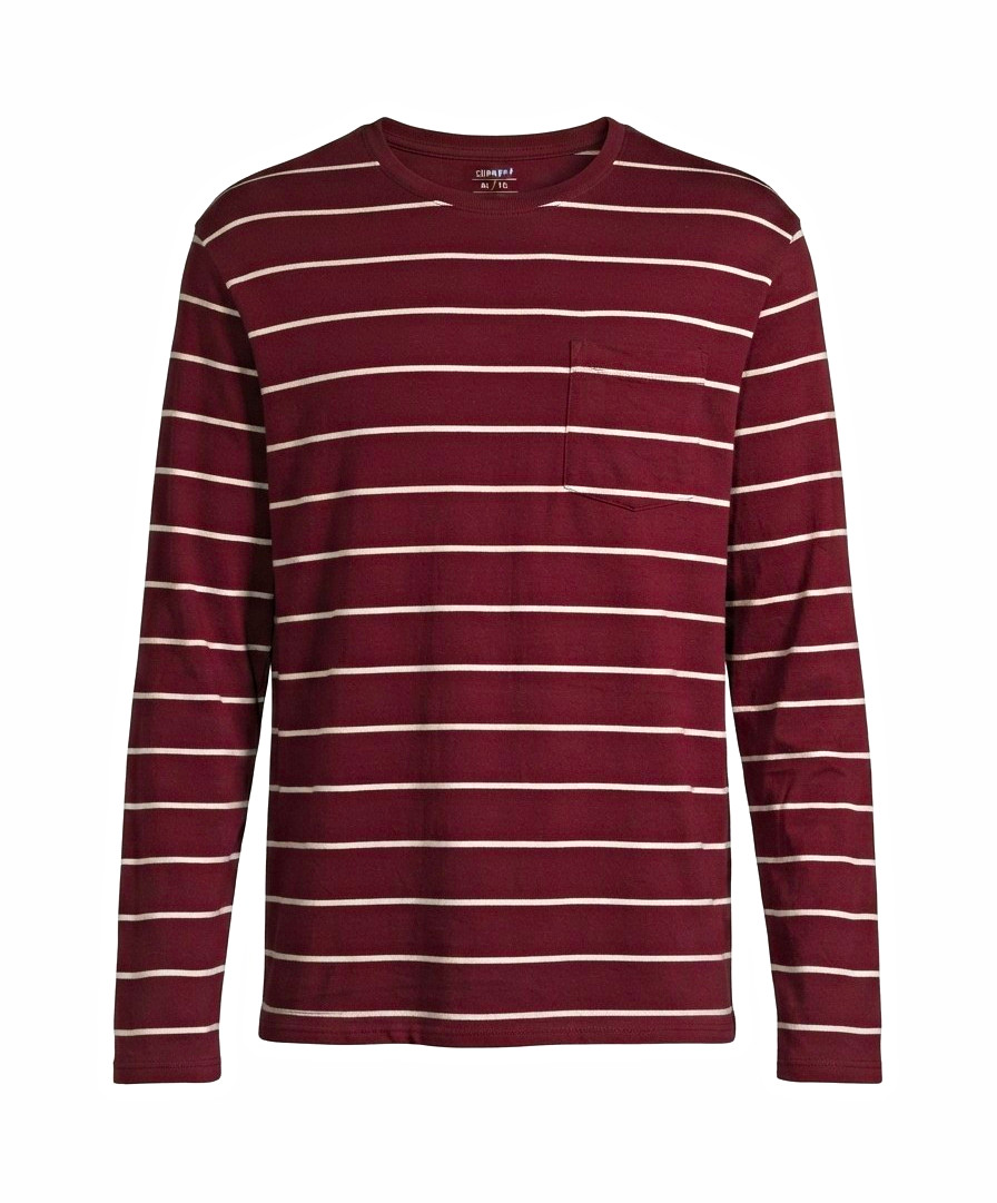 Old Navy Men\'s XL Regular Burgundy/White Striped Cotton Knit Pocket Tee Old Navy Men\'s XL Regular Burgundy/White Striped Cotton Knit Pocket Tee