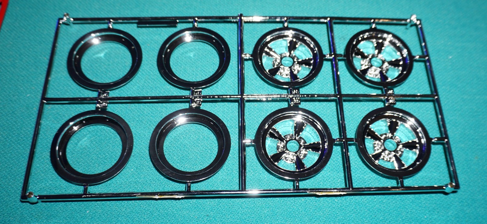 The Big T Revell 1/8 #85-2617 Chrome Mag Wheels Etc.