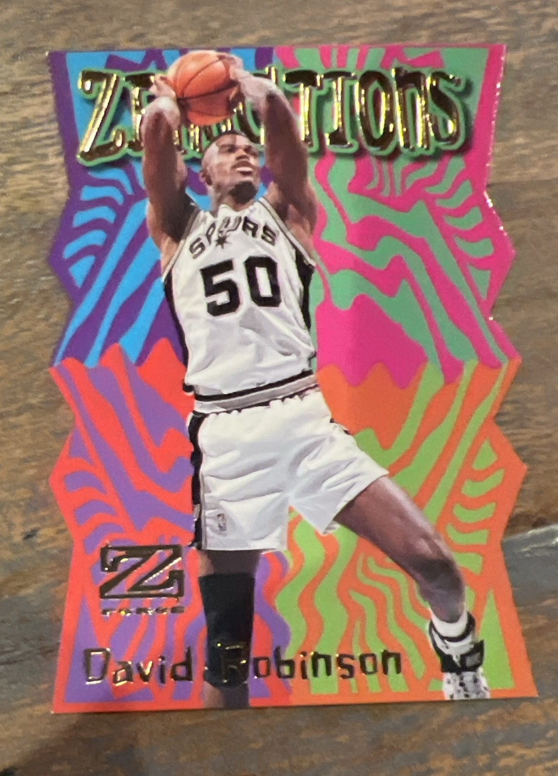1997-98 Skybox Z-Force Zensations David Robinson #17ZN 1997-98 Skybox Z-Force Zensations David Robinson #17ZN