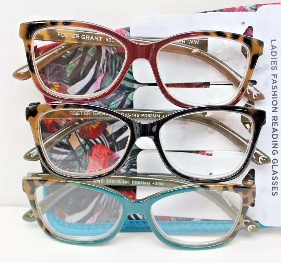 XtraSight By Foster Grant Women\'s Reading Glasses Moira 3 Pack XtraSight By Foster Grant Women\'s Reading Glasses Moira 3 Pack