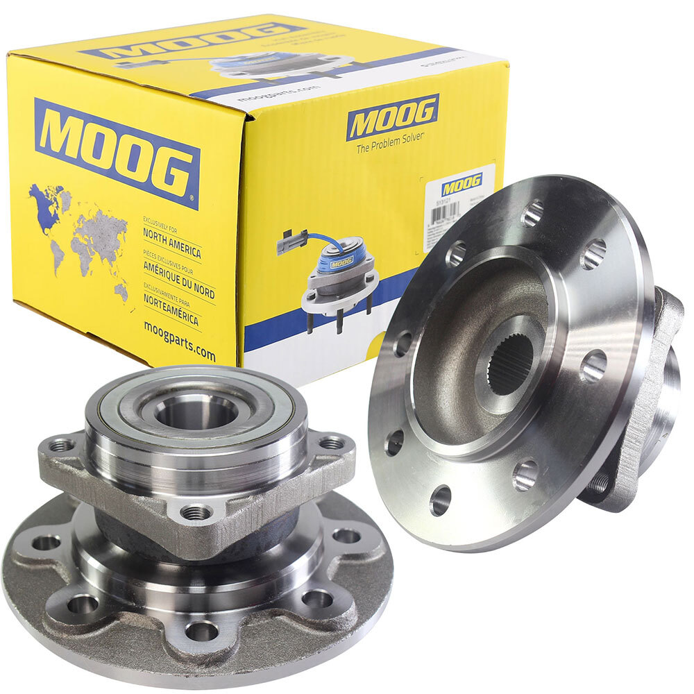 MOOG (2) 4WD Front Wheel Bearing & Hub for 1994-99 Dodge Ram 2500 8-Lug w/o ABS