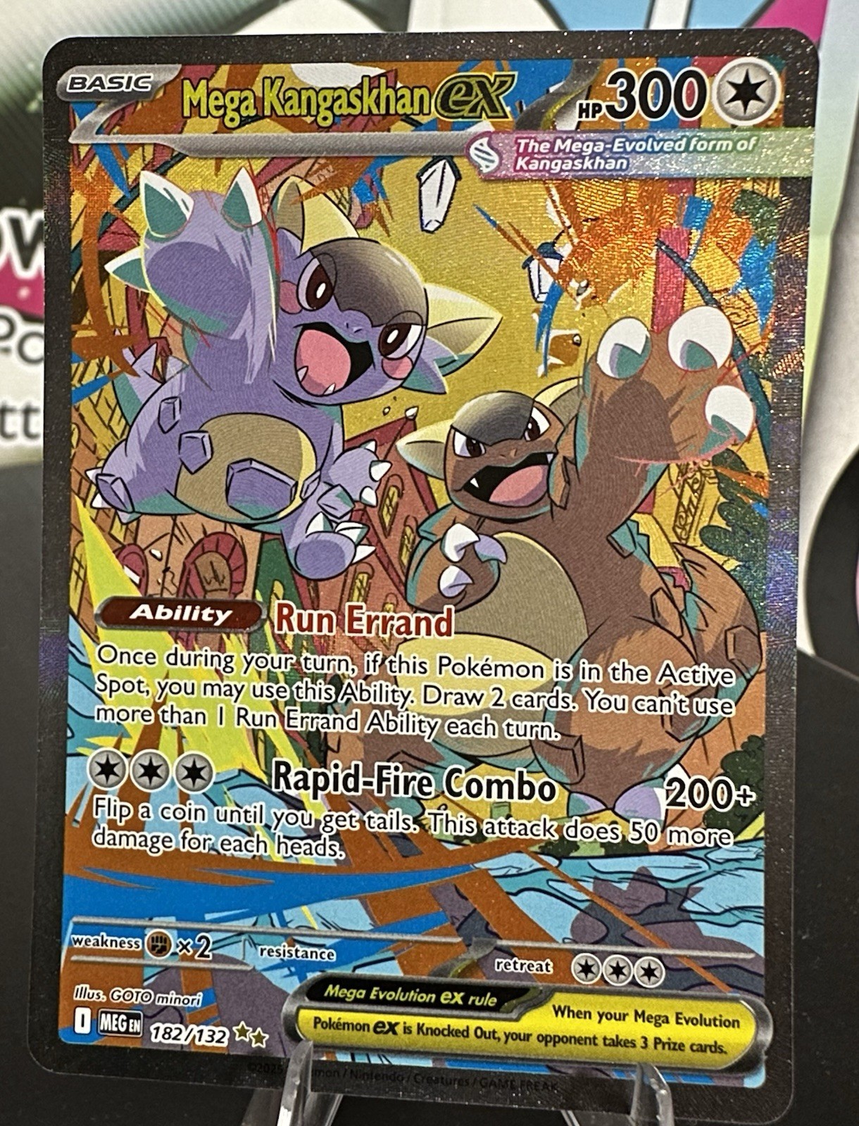 Mega Kangaskhan ex 182/132 Me01: Mega Evolution Holo Mega Kangaskhan ex 182/132 Me01: Mega Evolution Holo