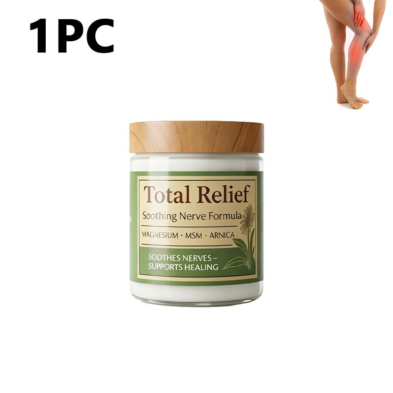 5x Total Relie-f Magnesium Cream, Nerve Relief Magnesium Soothing Cream 80 g New