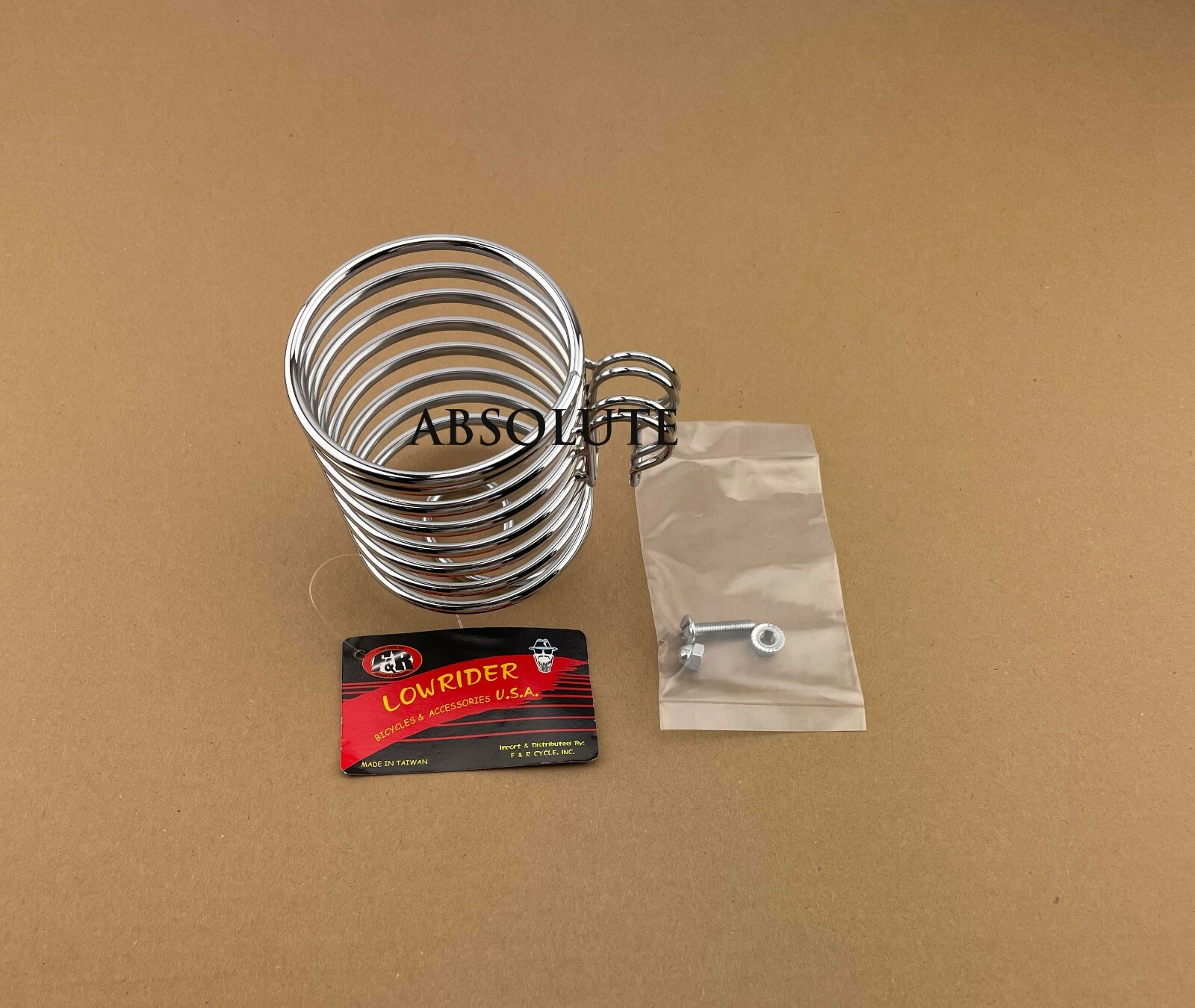 Authentic Vtg Lowrider Bike Round Cup Holder Chrome Authentic Vtg Lowrider Bike Round Cup Holder Chrome