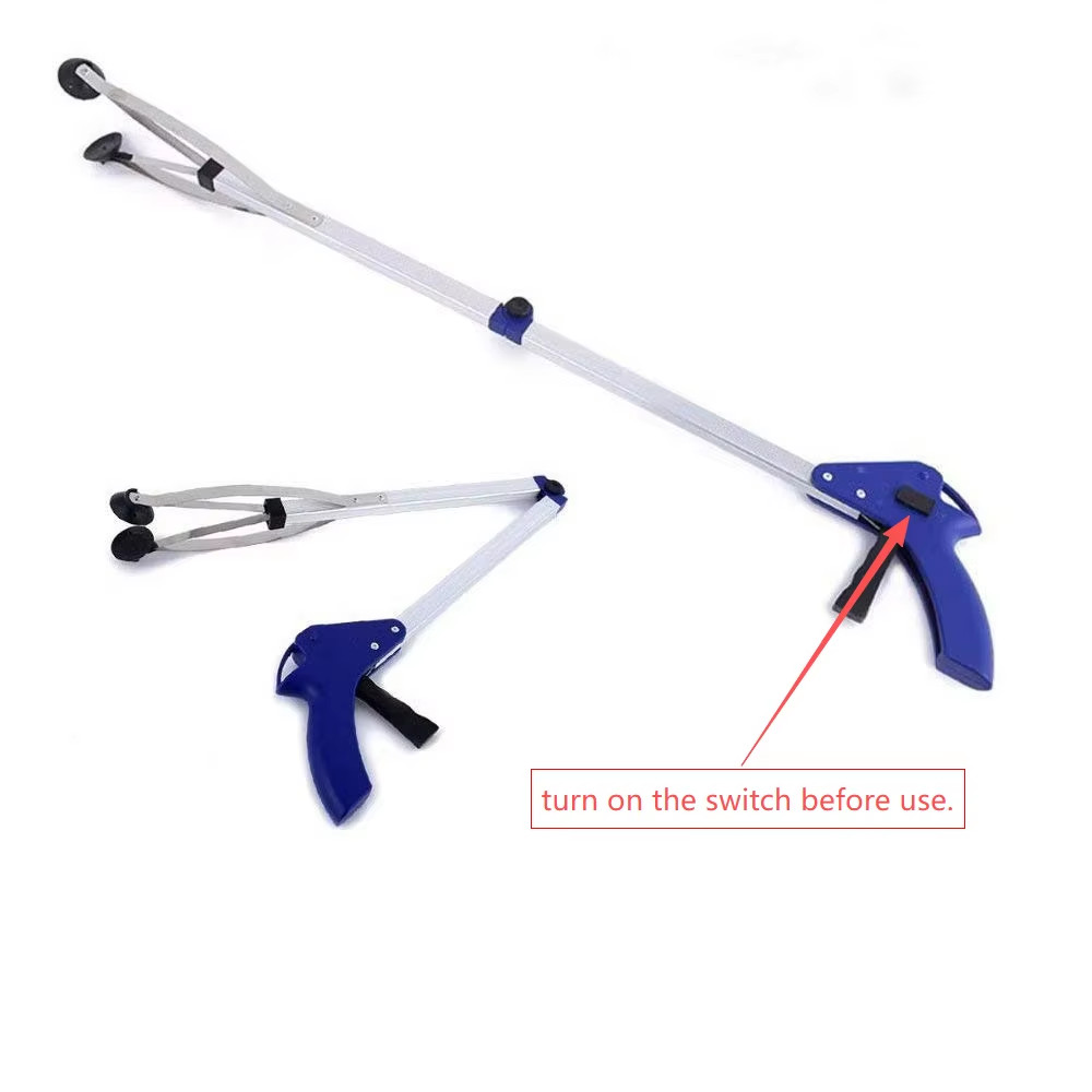 Extra Long Reach Grabber Reacher Tool Foldable Trash Picker Garbage Pickup Clip