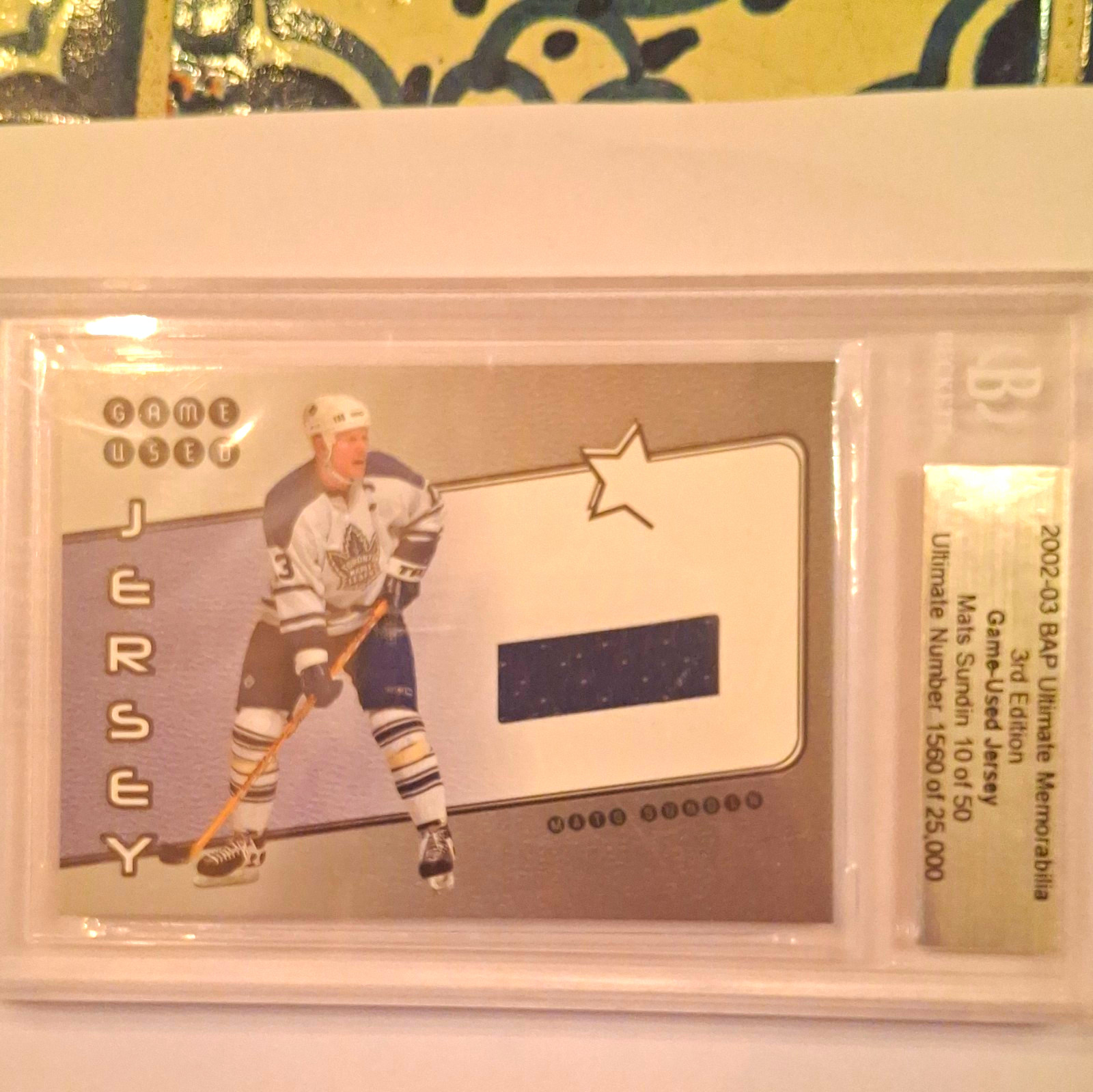 BAP 2002-03 Ultimate Memorabilia 3rd Ed Mats Sundin Jersey #J 10/50 BAP 2002-03 Ultimate Memorabilia 3rd Ed Mats Sundin Jersey #J 10/50
