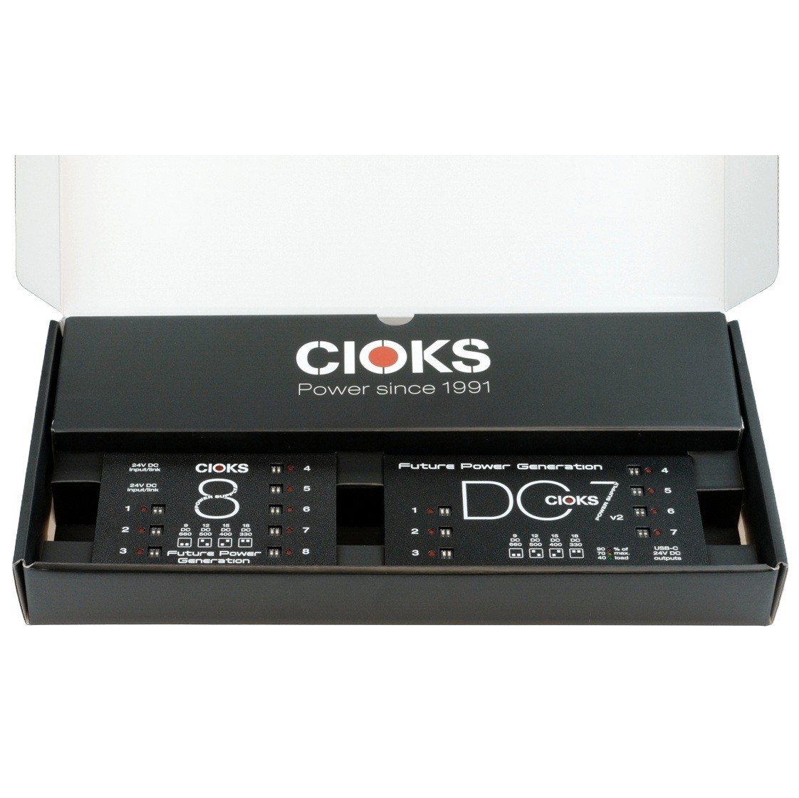 New CIOKS SPBv2 Superpower Bundle with DC7v2 & CIOKS 8 Guitar Pedal Power Supply