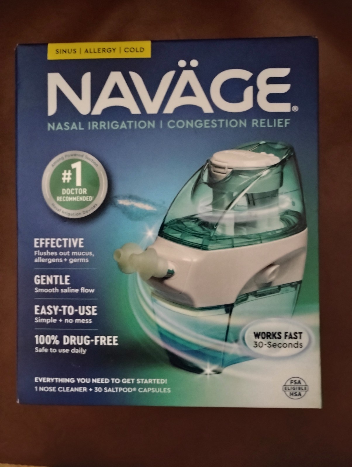 Navage Nasal Care Saline SINUS ALLERGY COLD Nasal Irrigation Kit NEW ** Navage Nasal Care Saline SINUS ALLERGY COLD Nasal Irrigation Kit NEW **
