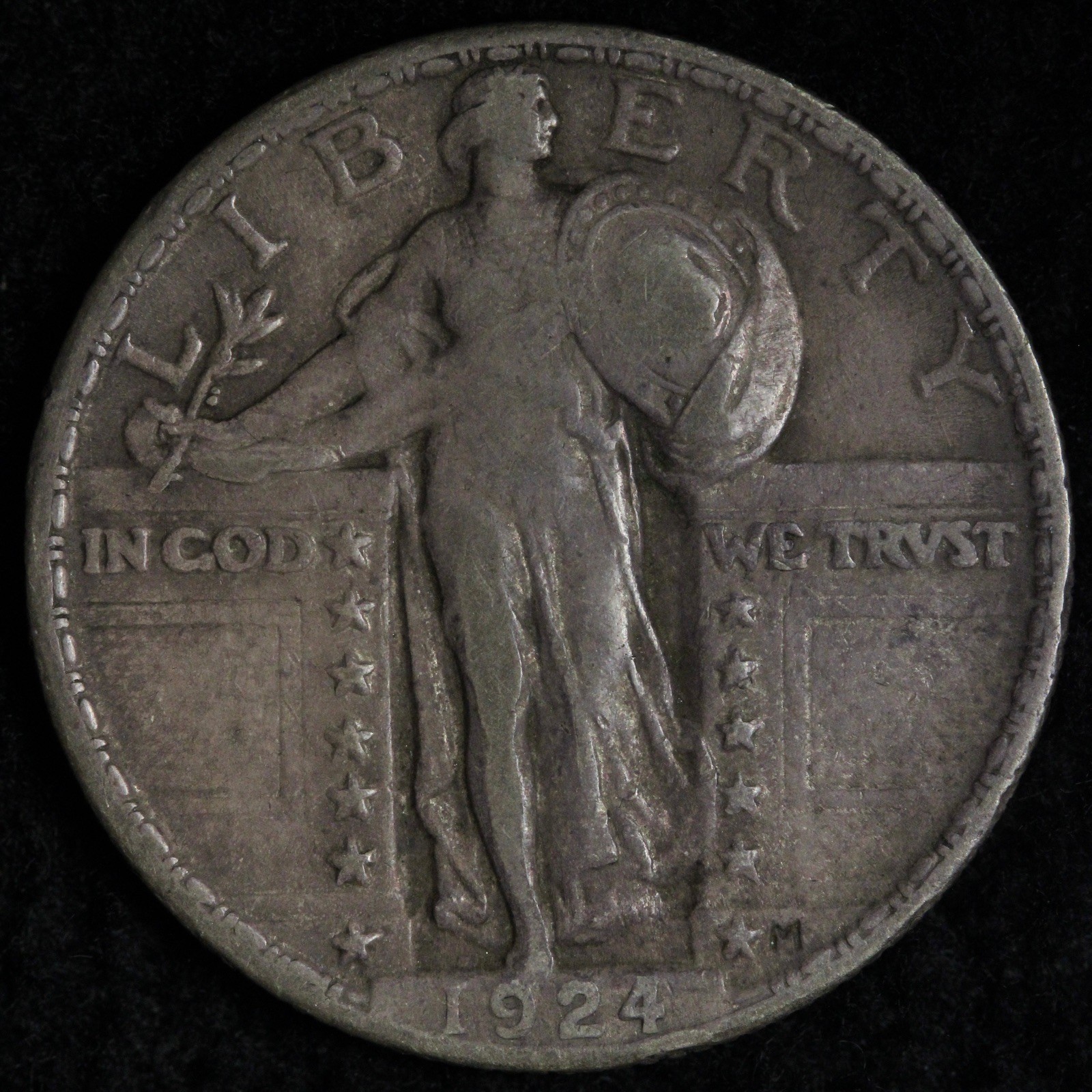 1924 Standing Liberty Silver Quarter XF E352 USEK