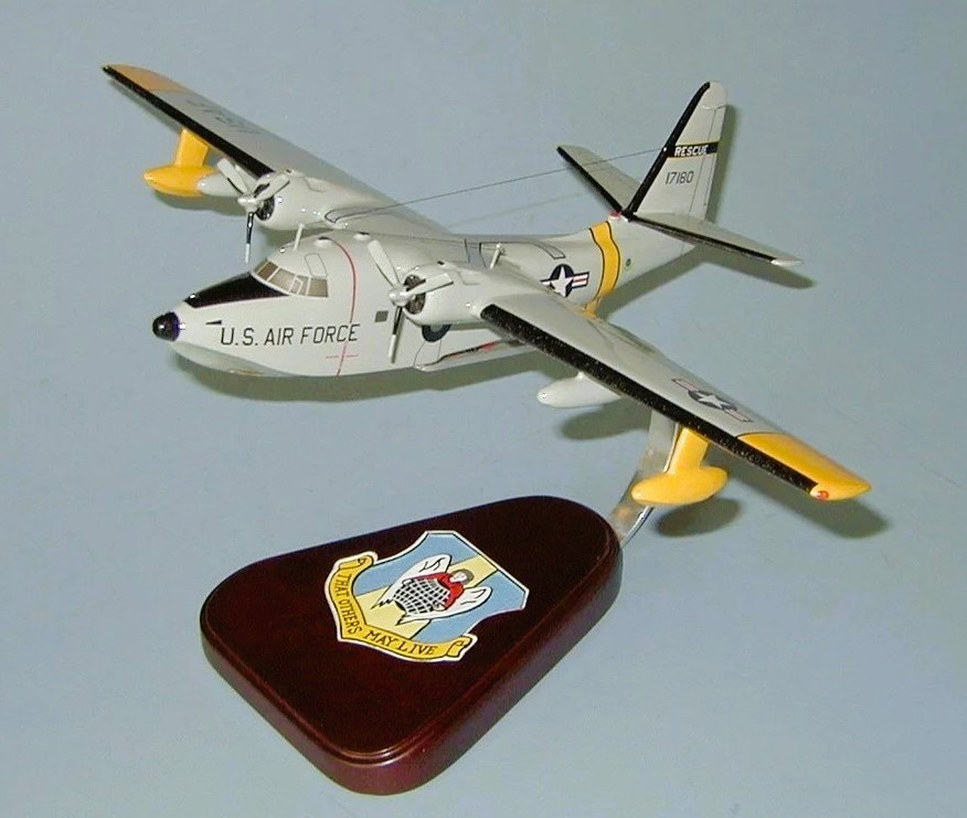 USAF Grumman HU-16 Albatross Para Rescue Jumpers Desk Top Model 1/72 SC Airplane