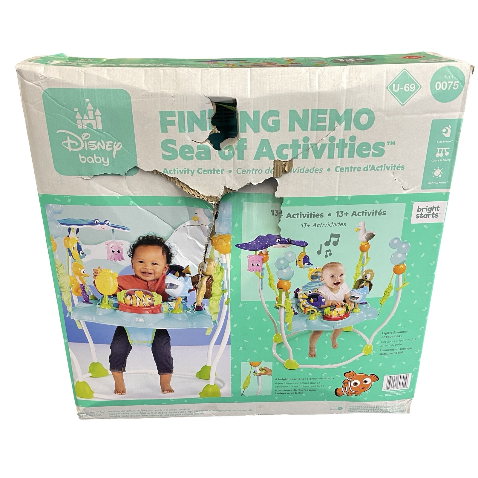 NEW Disney Baby Finding Nemo Jumper Sea of Activities Up to 25lbs