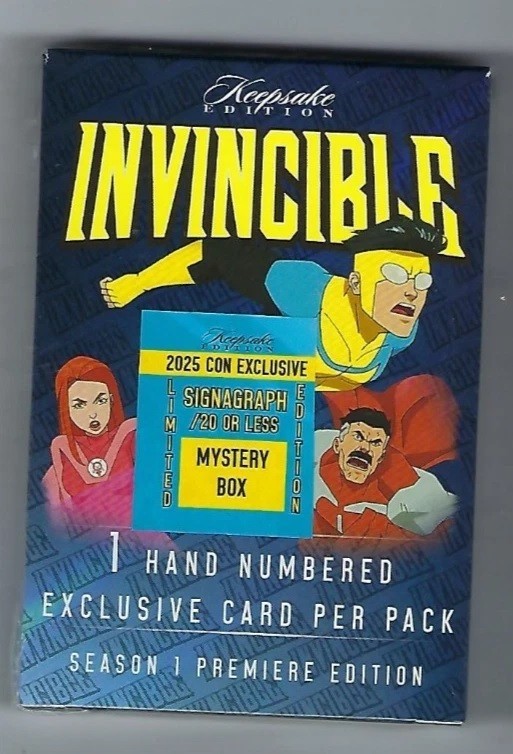 2025 Invincible: Keepsake Con Exclusive - Signagraph /20 or Less Sealed Box 2025 Invincible: Keepsake Con Exclusive - Signagraph /20 or Less Sealed Box