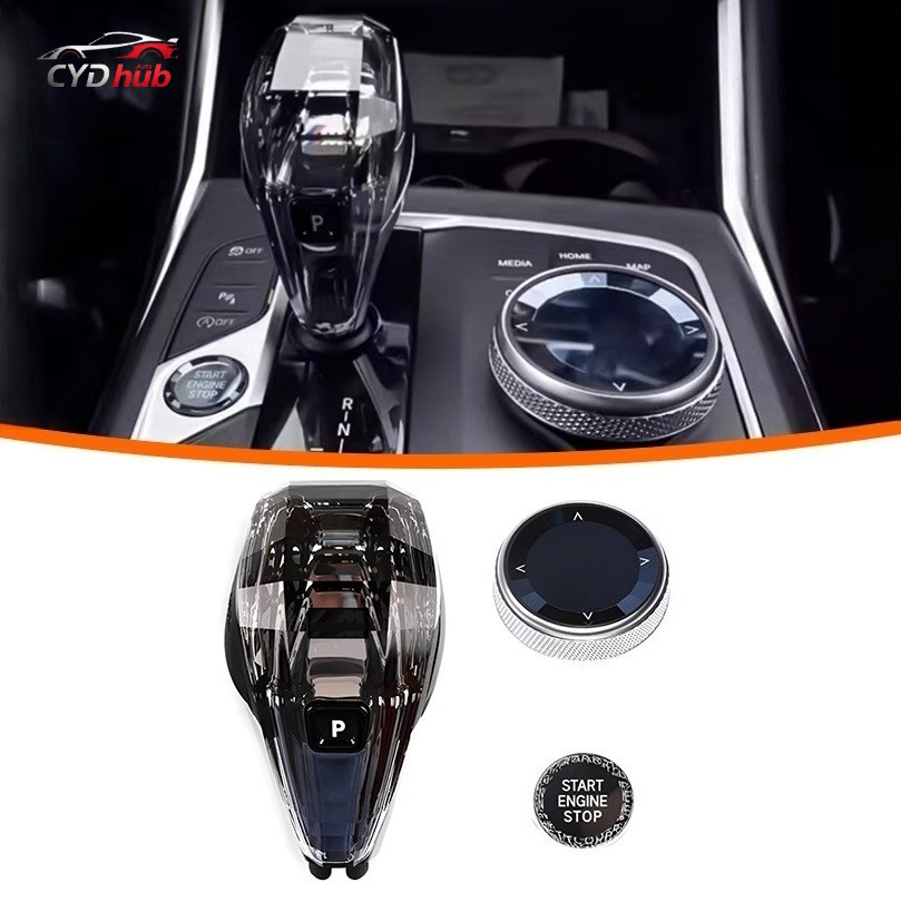 3Pcs Crystal Shift Knob Replacement Kit For BMW G20 G05 G07 G06 G08 G29 2019‑26
