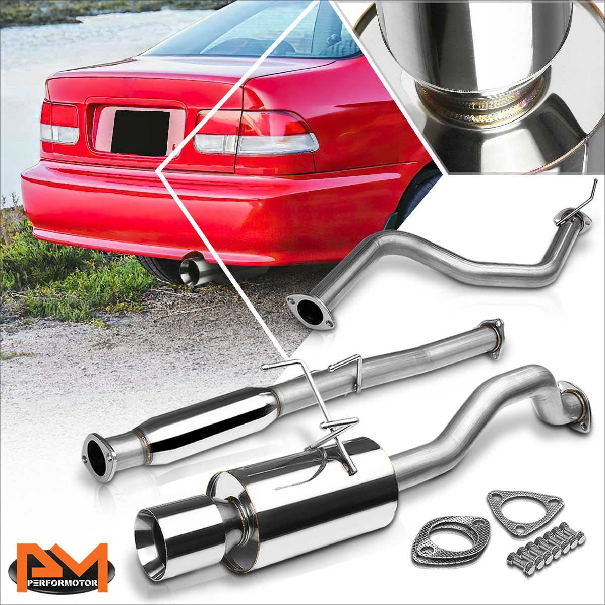 For 92-00 Honda Civic Coupe/Sedan 4