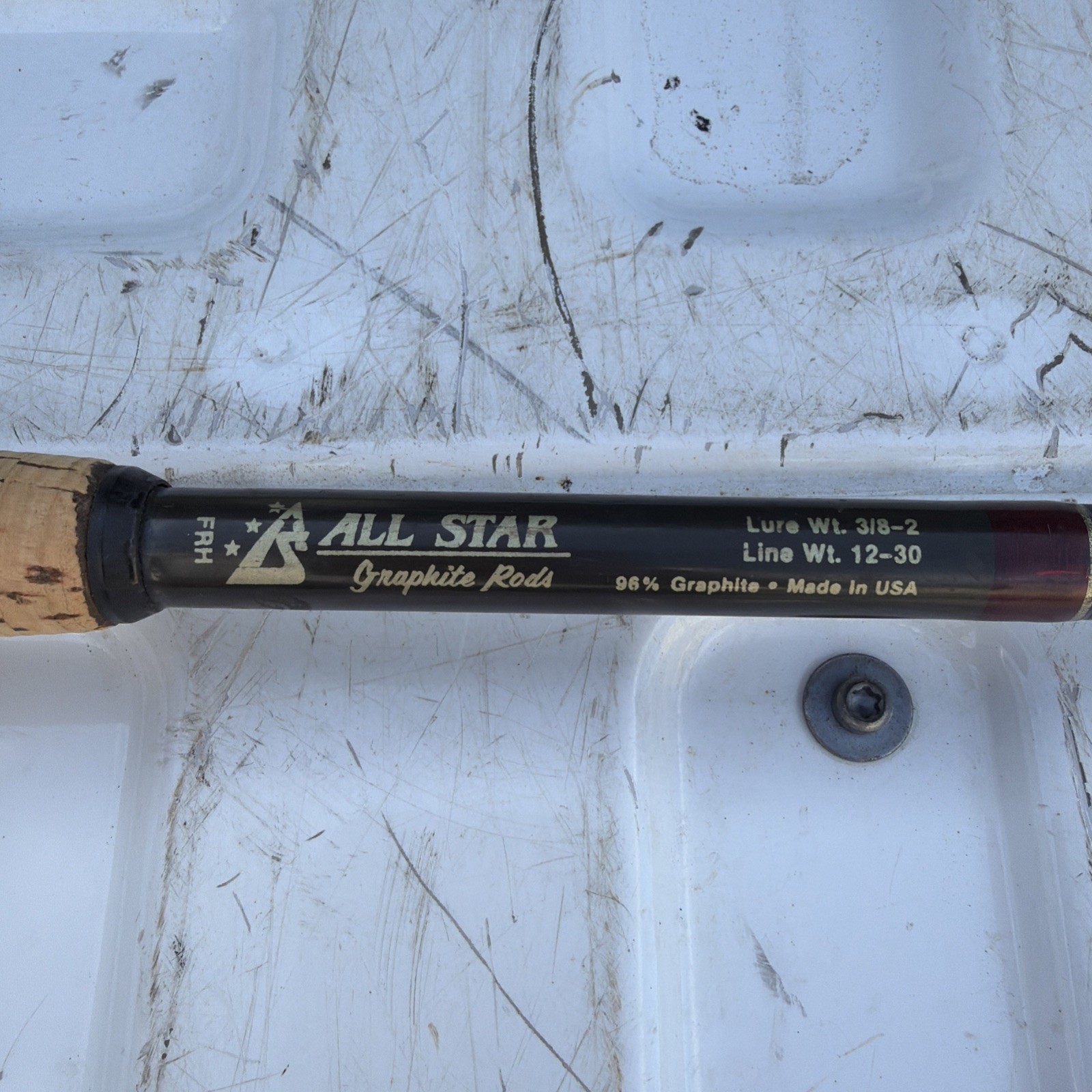 Vintage All Star IM6 Telescopic Graphite Flippin\' Rod Heavy (FRH) Cork Needs TLC Vintage All Star IM6 Telescopic Graphite Flippin\' Rod Heavy (FRH) Cork Needs TLC