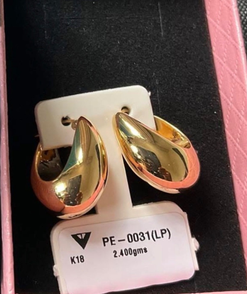 18k solid gold hoop earrings 18k solid gold hoop earrings