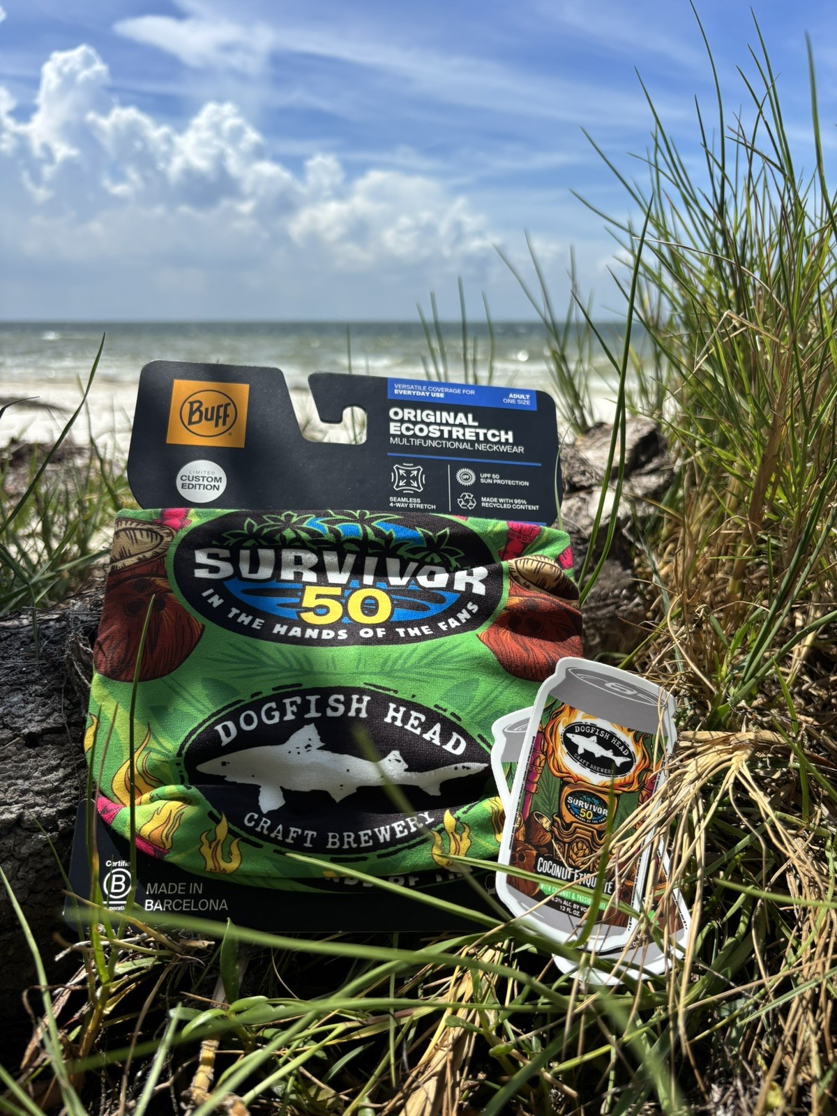 Survivor 50 x Dogfish Head Beer BUFF Exclusive Limited Edition • NEW On Card Survivor 50 x Dogfish Head Beer BUFF Exclusive Limited Edition • NEW On Card