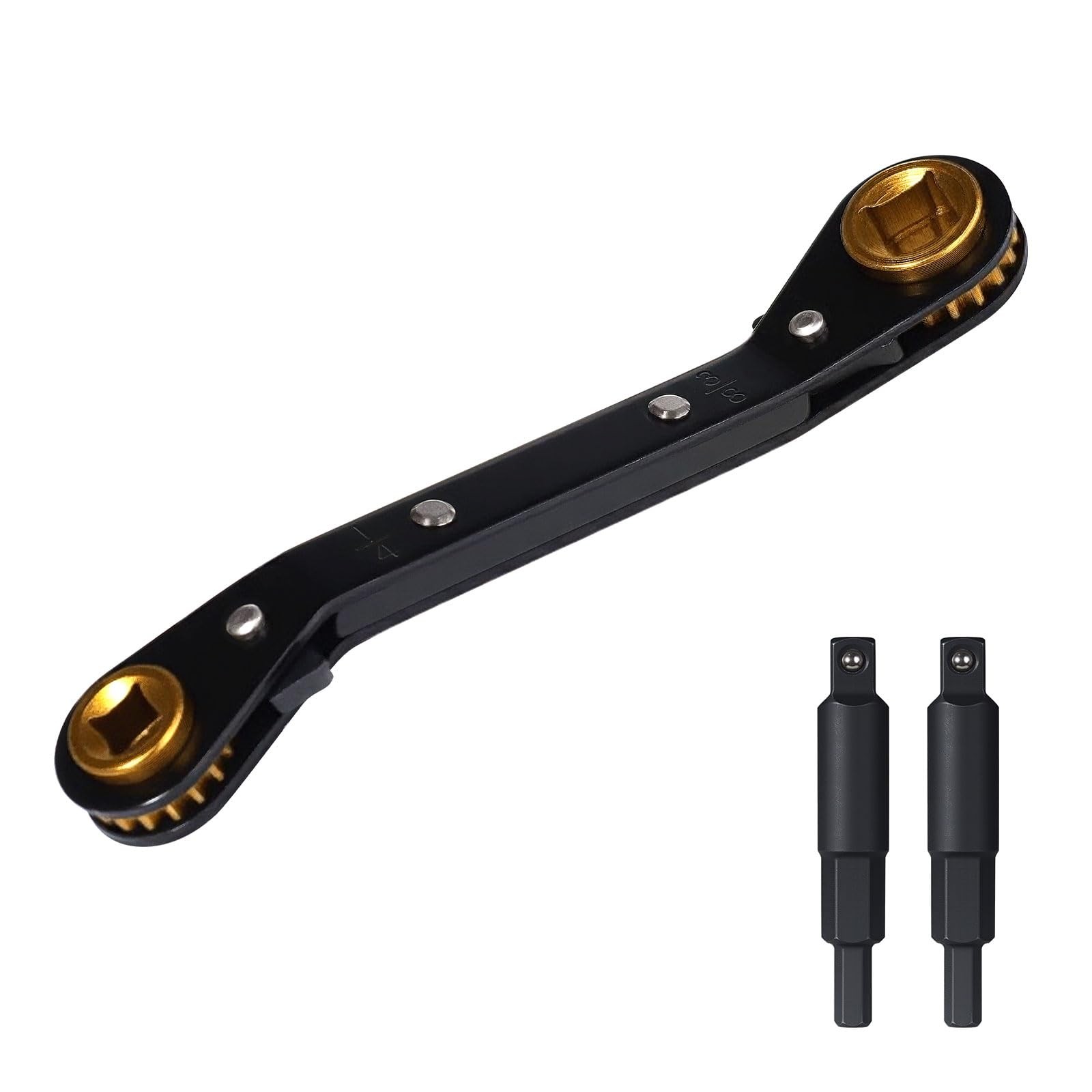 HVAC Service Wrench Set Curved Ratchet 1/4 3/8 3/16 5/16 Inch AC Repair Tool