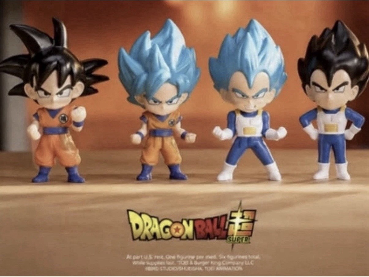 2026 Burger King Dragonball Z Toys Set Of 4 New Sealed