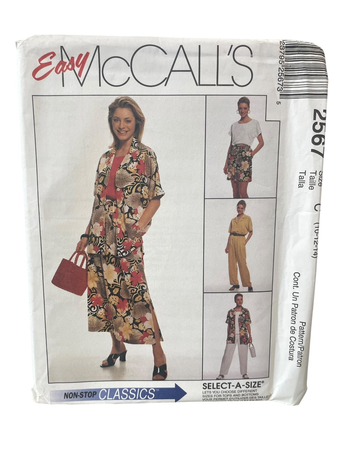 McCall\'s 2567 Misses\' Shirt Top Skirt Pants Shorts 10-12-14 90s Classic McCall\'s 2567 Misses\' Shirt Top Skirt Pants Shorts 10-12-14 90s Classic